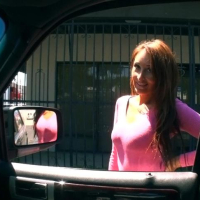 Brunette amateur Deanna Dare gets picked up and fucked in public