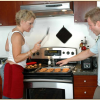 Big titted mature blonde Kelly Leigh shafted hardcore in the kitchen