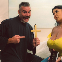 Father Carl cant resist Jaylene Rios sweet sin