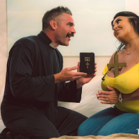 Father Carl cant resist Jaylene Rios sweet sin