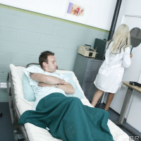 Hot doctors Brynn Tyler and Bridgette B fucking a big cock in reality