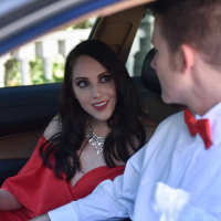 Nickey Huntsman drops down her sexy dress before taking it anally