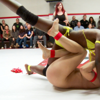Alexa Aimes and Ana foxxx start out against Mia Li and Carissa montgomery A fin