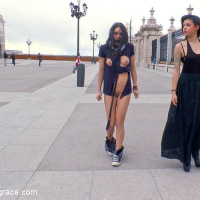 Carolina Abril public stripped and humiliated in front of a horn