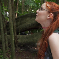 Roxie Sinner and Amy Quinn share a boner while camping