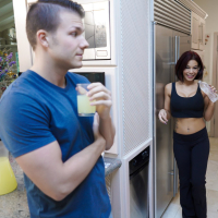 Farrah Dahl Laura Bentley and Ryder Skye share one big throbbing dong