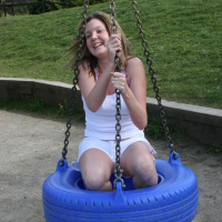Pictures of teen model Madison Summers teasing at a park