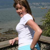 Pictures of Madison Summers flashing outside