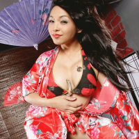 Sassy asian MILF Mika Tan uncovering her fuckable curves