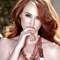 Pretty milf babe Kendra James is a gorgeous redhead pornstar