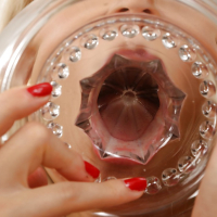 Dirtyminded blonde babe Candee Licious pissing in a bowl and drinking her pee