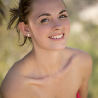 Lovely blonde Bailey Rayne loves her long legs