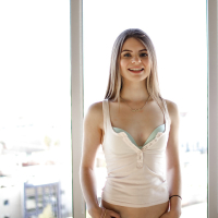 Teen solo girl Alice March unveiling tiny boobs and phat ass