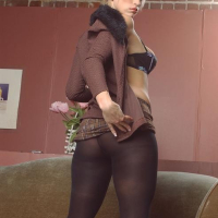 Nikki Hunter in black pantyhouse