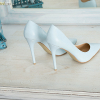 Hot Chloe Toy masturbates in sexy white high heels