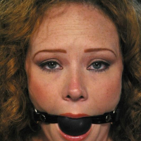 Bound Audrey Hollander gets a candle in her ass with fucking