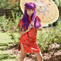 Avery Black Red Dress Asian Seductress