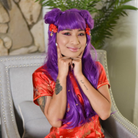 Avery Black Red Dress Asian Seductress
