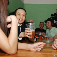 Lascivious MILFs have a fervent groupsex at the drunk party