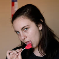 Goth hottie Milly Marks fiddles with her snatch