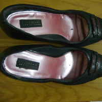Scarpin preto e rosa Vizzano Ana Hickmann