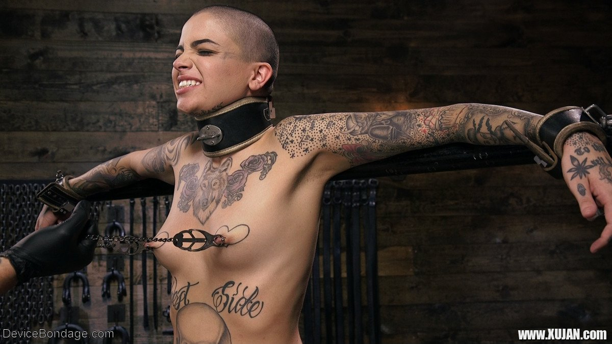 Inked Slut Leigh Raven gets tied up in the Dungeon - Photo #1167449