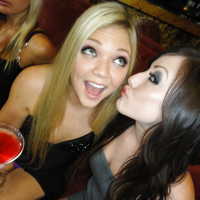 Hot coed Jessie Andrews getting naughty at the party with her friends