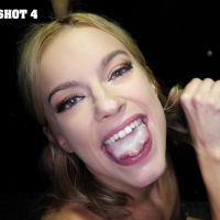 Lovely blonde Lindsey Lakes is sucking and swallowing through the gloryhole