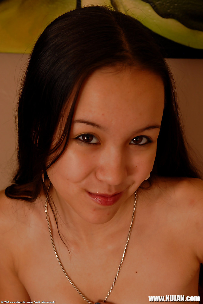 Petite Asian hottie Amai Liu undressing for masturbation session - Photo #1203553