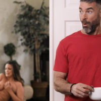 Cock hungry busty brunette babe Sofi Ryan agrees for steaming fuck