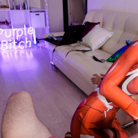 Little devil Purple Bitch assfucked by a big cock