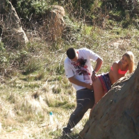 Blonde Casi James gets fucked on public on the hidden camera