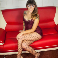 Adreena Winters showing her Ass wearing Fishnets
