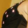 Peachez black sheer lace thong panties