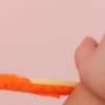 Peachez yellow and orange lace panties