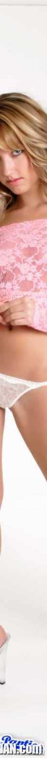 Peachez sheer white lace thong panties - Photo #1218810