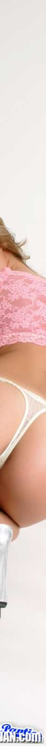 Peachez sheer white lace thong panties - Photo #1218820