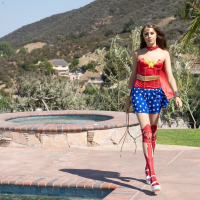 Wonder woman Elena Koshka getting railed hard