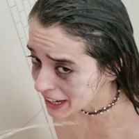 Kinky Abbie Maley enjoys warm pee in her pretty mouth