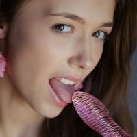 Gorgeous girl Mila Azul masturbates for you in Rosa