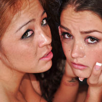 Threesome sex features hot pornstars Mia Lelani and Allie Haze