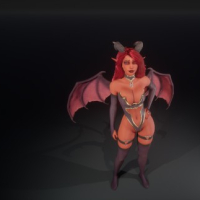 Succubus girl photoshoot