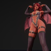 Succubus girl photoshoot