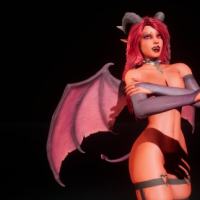 Succubus girl photoshoot