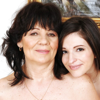 Helena May and Ann Marie La Sante young and mature strip together