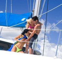 Diana Gold and Simonne Style enjoy an FFM anal threesome on the boat