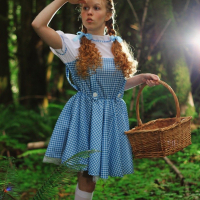 Sexy Dolly Little removes her Dress in the Forest
