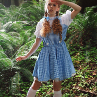 Sexy Dolly Little removes her Dress in the Forest