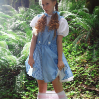 Sexy Dolly Little removes her Dress in the Forest