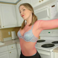 My Wife Ashley In Fishnet Blouse
